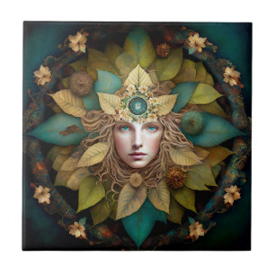Nature Goddess Mandala Tile