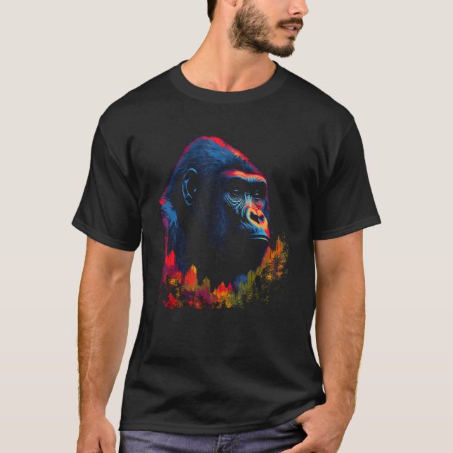 Nature  Gorilla Wilderness T-Shirt (Front)