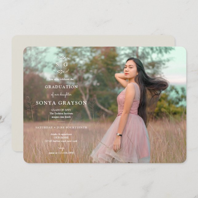 Nature Grad Invite (Front/Back)