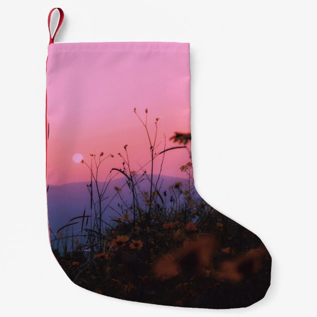 Nature grass small christmas stocking (Front)