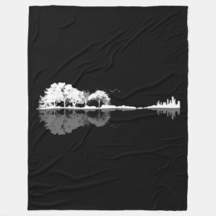 Nature Guitar Fleece Blanket