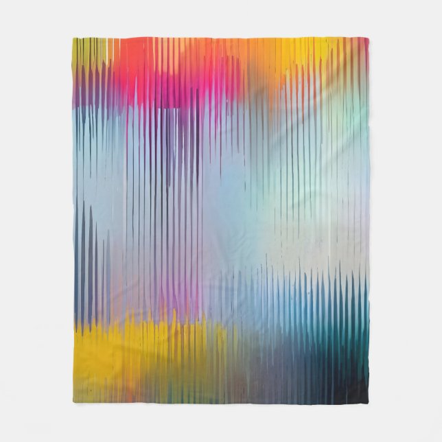 Nature Haze Art Print Fleece Blanket (Front)