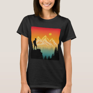 Nature Hiking Mountain Forest Scenery T-Shirt