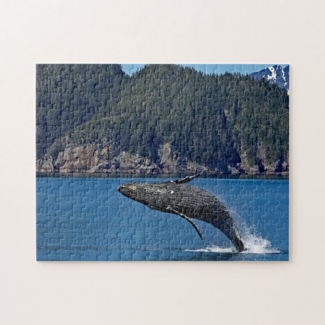 Nature Humpback Whale Wildlife Photo Jigsaw Puzzle (Horizontal)