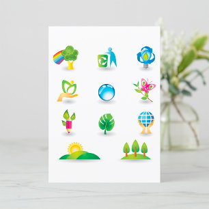 Nature Icons Invitation