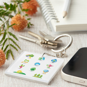 Nature Icons Key Ring