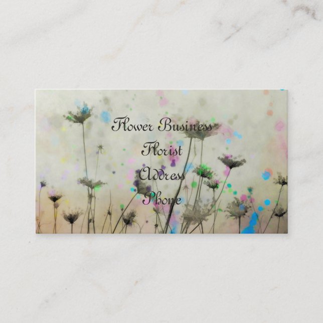 Nature In Colours Business Card (Front)