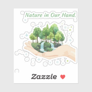 Nature in Our Hands Watercolor Environmental Art
