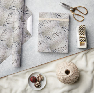 Nature in the Sand Gift Box Wrapping Paper