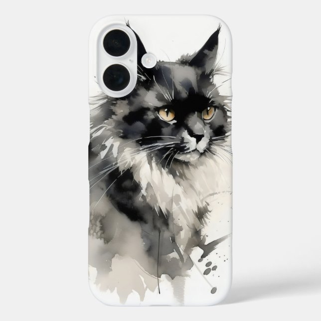 Nature Ink Painting Cat Case-Mate iPhone Case (Back)