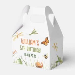 Nature Insect Bugs Birthday Party Favour Box