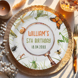 Nature Insect Bugs Birthday Party Paper Plate