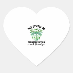 Nature Insect Dragonflies Transformation Beauty Dr Heart Sticker
