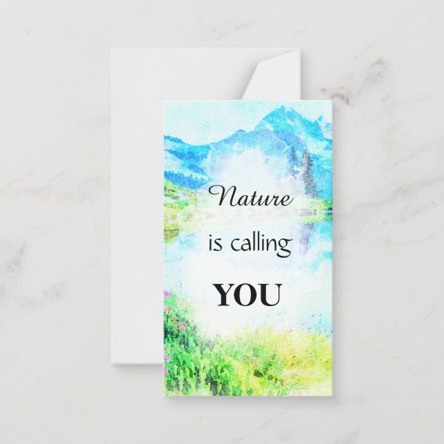 *~ NATURE Inspirational Kindness AP62  Note Card (Front)
