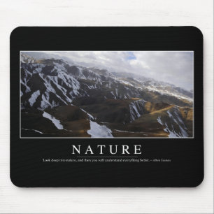Nature: Inspirational Quote Mouse Mat