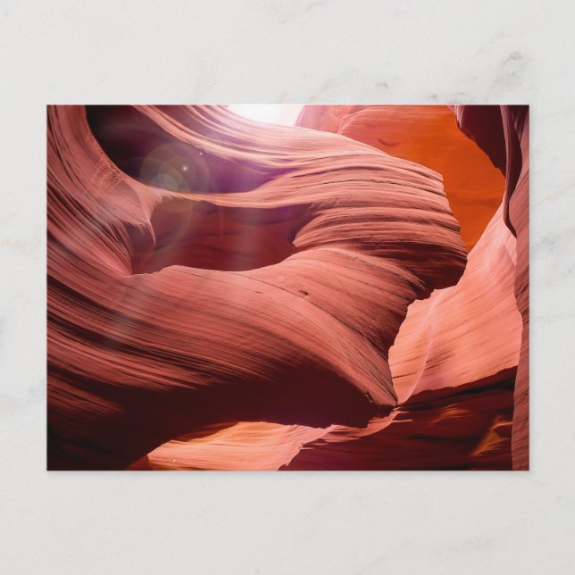 Nature Inspirations Antelope Canyon Sun Peek Postcard (Front)