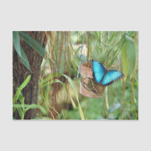 Nature Inspirations Bright Blue Butterfly Tissue Paper