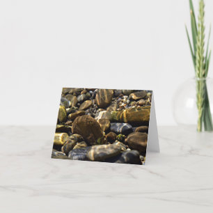 Nature Inspirations Sun Beams Underwater Rocks Note Card
