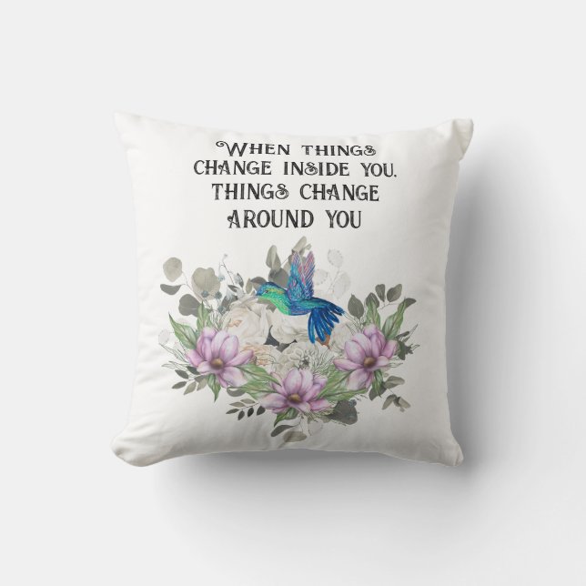 Nature-Inspired Art Print Cushion (Front)