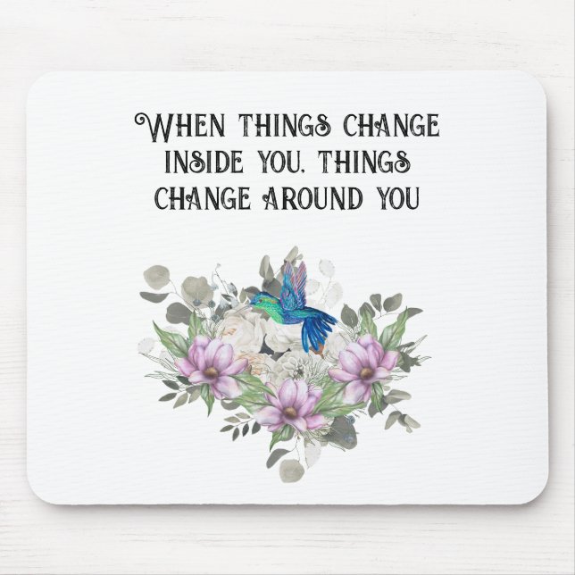 Nature-Inspired Art Print Mouse Mat (Front)
