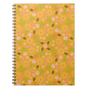 Nature inspired blooms and critters notebook