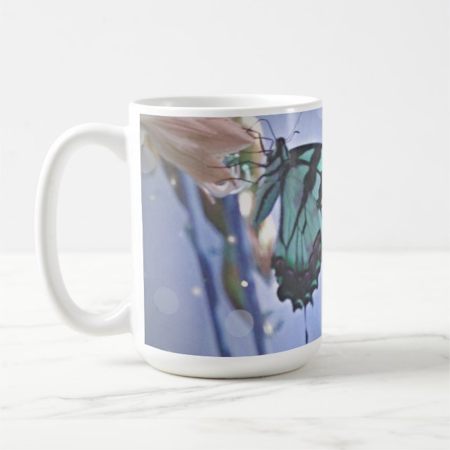 Nature inspired butterfly  coffee mug (Left)