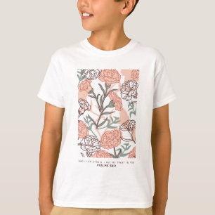 Nature Inspired Floral: Carnation Flower Pattern T-Shirt