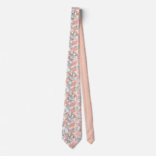 Nature Inspired Floral: Carnation Flower Pattern Tie