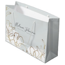 Nature Inspired Floral Paper Bag