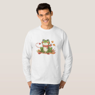 Nature-Inspired Frog Art – Red Scarf Frog T-Shirt