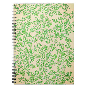 Nature-Inspired Leaf Pattern Notebook