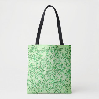Nature-Inspired Leaf Pattern Tote bag