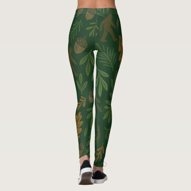 Nature-inspired leggings with a playful twist (Back)