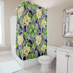 Nature-Inspired Mandala Shower Curtain