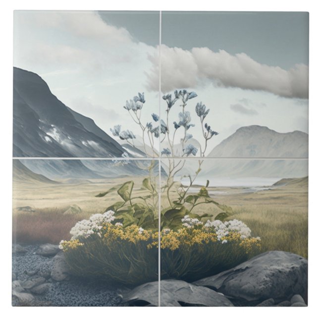 Nature-Inspired Minimalist Tile (Front)