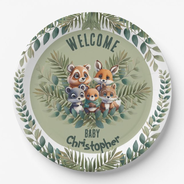 Nature-Inspired Paper Plates (Front)