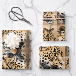 Nature-inspired wedding theme wrapping paper sheet
