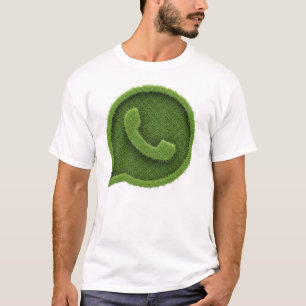 Nature-Inspired WhatsApp Icon – Clean Trans T-Shirt