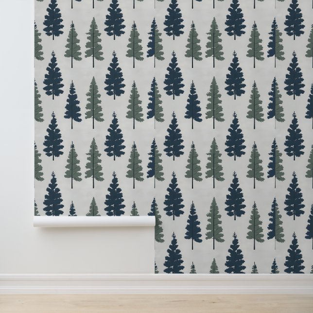 Nature Inspired Woodland Theme Peel and Stick  Wallpaper (Application)