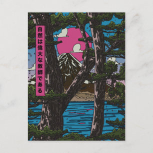 Nature is a great teacher postcard