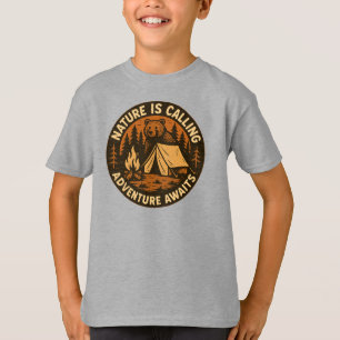 Nature is calling. Adventure awaits! Inspirational T-Shirt