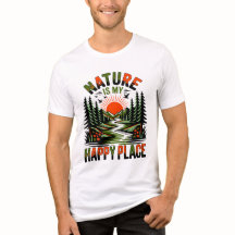 Nature Is My Happy Place Earth Day T-Shirt
