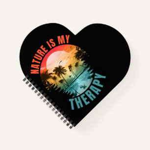 Nature is my therapy summer outdoor gift notebook