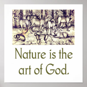 Nature Is The Art Of God Poster