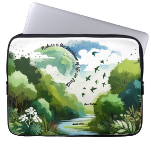 Nature is the backbone of life on Earth Laptop Sleeve
