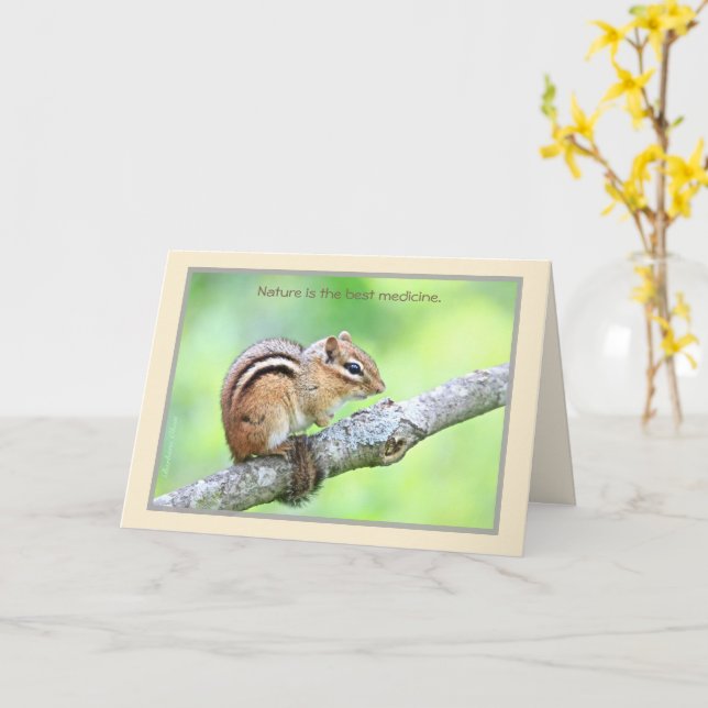 Nature is the best Medicine Card (Yellow Flower)