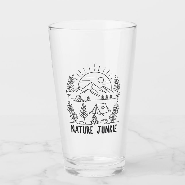 Nature Junkie Glass (Front)