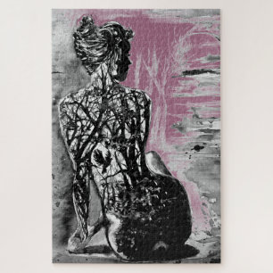 Nature Lady Jigsaw Puzzle Gift Painting