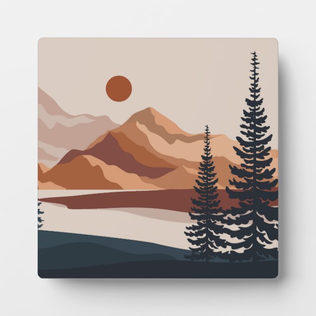 Nature landscape background plaque (Front)