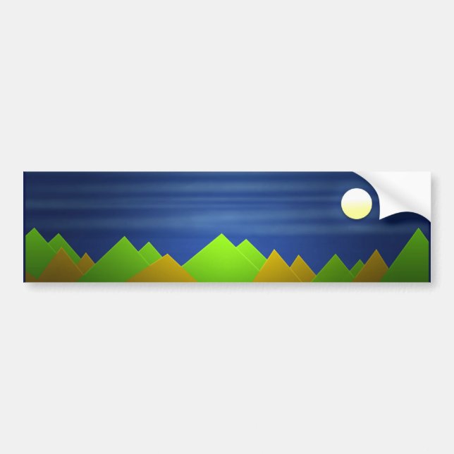 Nature Landscape Bumper Sticker (Front)